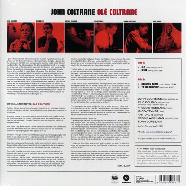 John Coltrane - Ole Coltrane: The Complete Session (+bonus track) (ltd. ed.) (LP) - PureSound Records