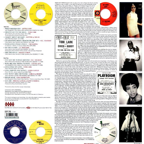 Little ann, Chico & Buddy, OC Tolbert, Tobi Lake, etc. - Dave Hamilton's Detroit Dancers (LP) - PureSound Records