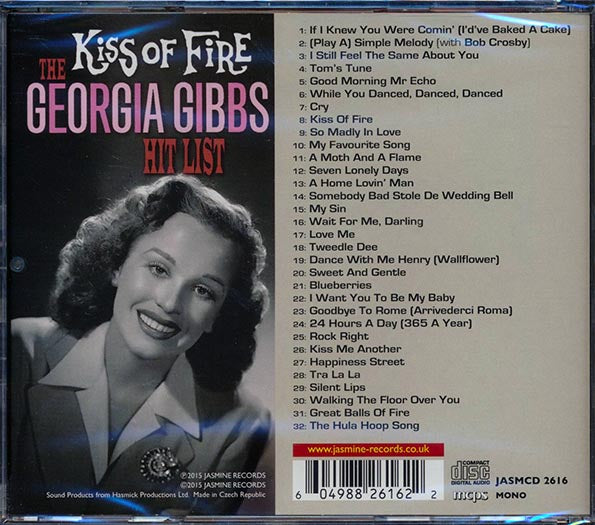 Georgia Gibbs - Kiss Of Fire: The Georgia Gibbs Hit List (CD)