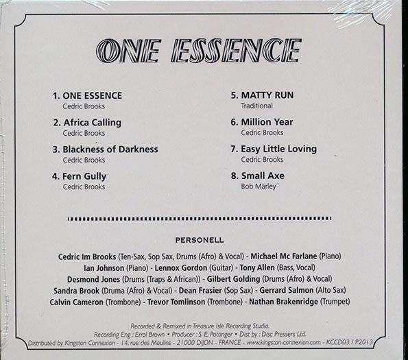 Cedric Brooks & The Light Of Saba - One Essence (CD)