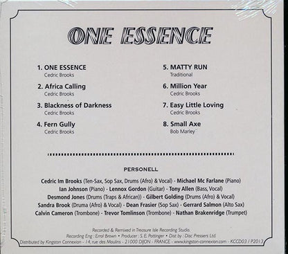 Cedric Brooks & The Light Of Saba - One Essence (CD)