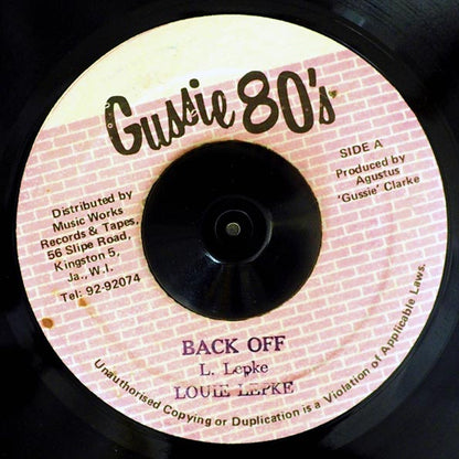 Lui Lepki - Back Off  /  Version (7")