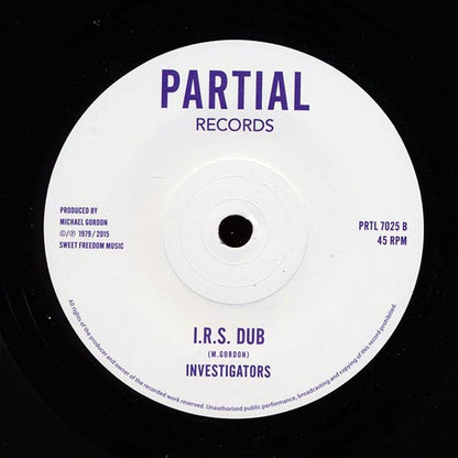 Investigators - IRS  /  Investigators - IRS Dub (7")