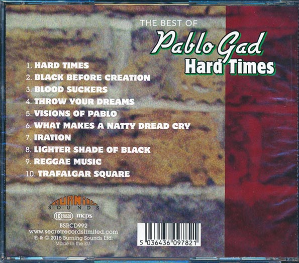 Pablo Gad - Hard Times: The Best Of Pablo Gad (CD)
