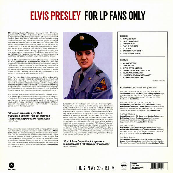 Elvis Presley - For LP Fans Only (180g) - PureSound Records