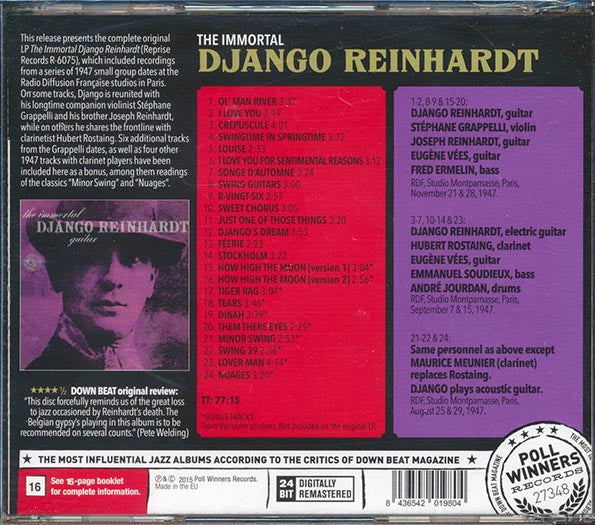 Django Reinhardt - The Immortal (24 tracks) (CD)