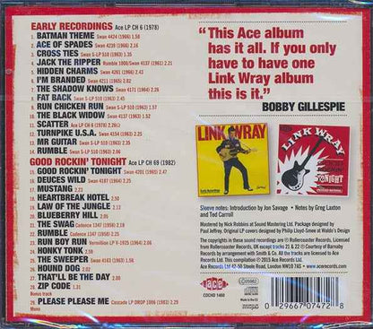 Link Wray - Early Recordings + Good Rockin' Tonight (2 albums on 1 CD) (CD)
