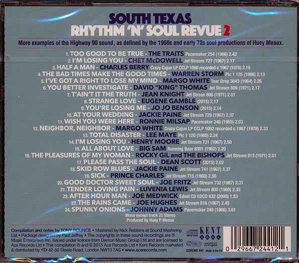 Ronnie Milsap, The Traits, Lee Maye, Etc. - South Texas Rhythm 'N' Soul Revue 2: From The Vaults Of Crazy Cajun Records (CD)