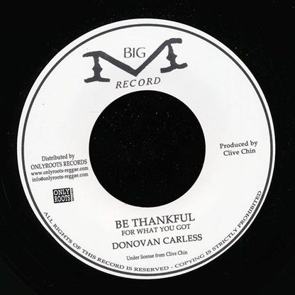 Donovan Carless - Be Thankful  /  Version (7")