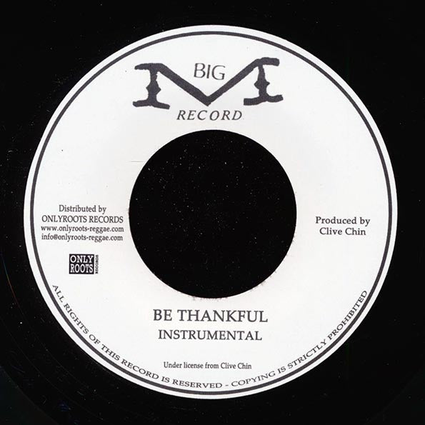 Donovan Carless - Be Thankful  /  Version (7")