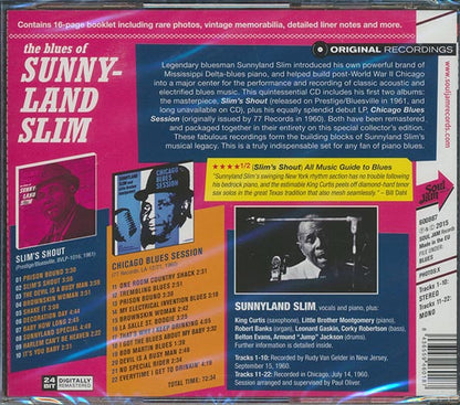 Sunnyland Slim - Slim's Shout + Chicago Blues Session (22 tracks) (incl. large booklet) (CD)