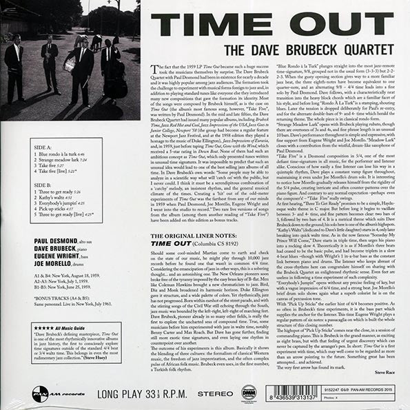 Dave Brubeck Quartet - Time Out (ltd. ed.) (LP) - PureSound Records