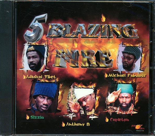 Sizzla, Capleton, Anthony B, etc. - 5 Blazing Fire (CD)