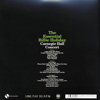 Billie Holiday - The Essential Billie Holiday: Carnegie Hall Concert (ltd. ed.) (LP) - PureSound Records