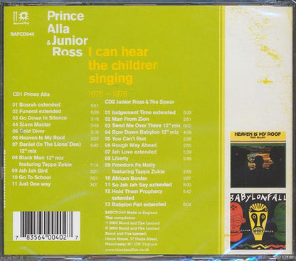 Prince Alla, Jr. Ross & The Spears - I Can Hear The Children Singing: 1976-1978 (24 tracks) (CD)