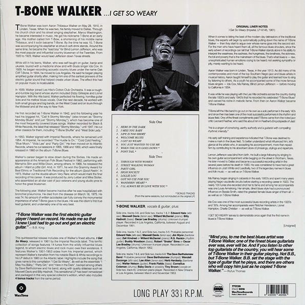 T-Bone Walker - I Get So Weary (ltd. ed.) (LP)