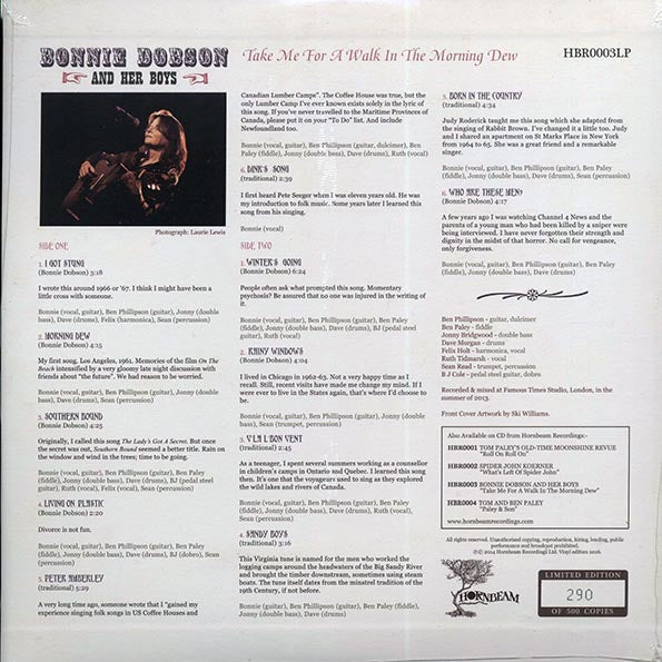 Bonnie Dobson & Her Boys - Take Me For A Walk In The Morning Dew (ltd. 500 copies made) (LP)