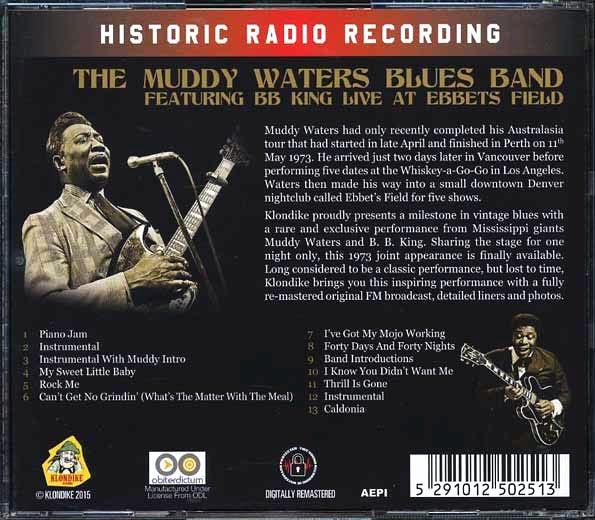 Muddy Waters Blues Band, BB King - Live At Ebbets Field 1973 (CD)