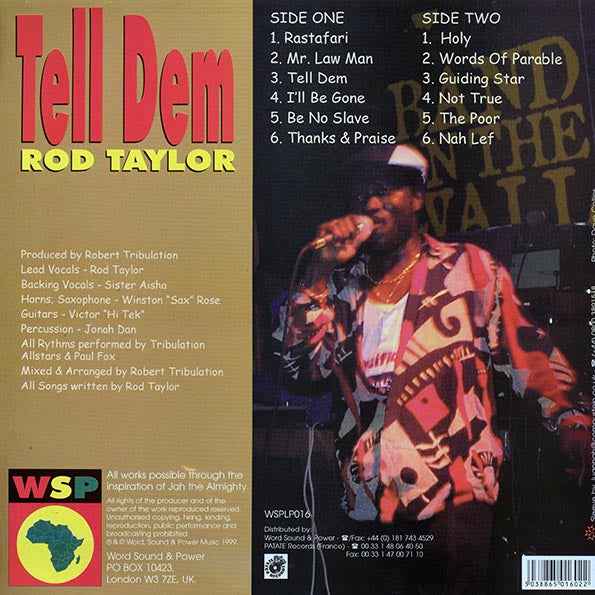 Rod Taylor - Tell Dem (1999 FIRST PRESS) (LP)