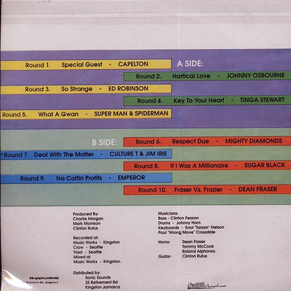 Johnny Osbourne, Capleton, Sugar Black, Etc. - Knocked Out By Outernational: Joe Frazier (rhythm: "Joe Fraser") (LP) - PureSound Records
