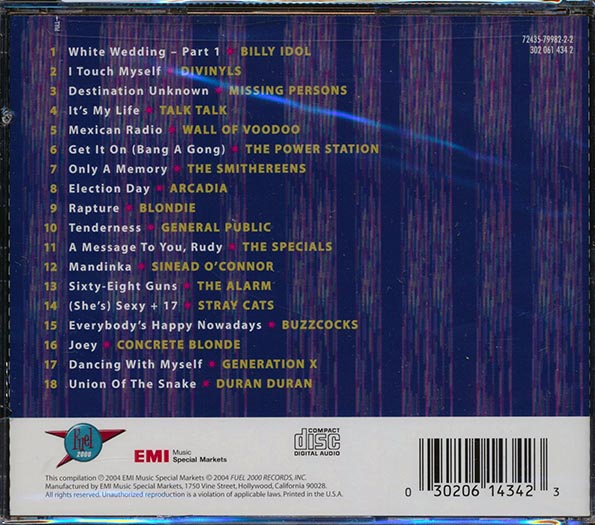 Duran Duran, Billy Idol, Blondie, Stray Cats, Etc. - Absolutely The Best Of Modern Rock: 18 Hits (CD)