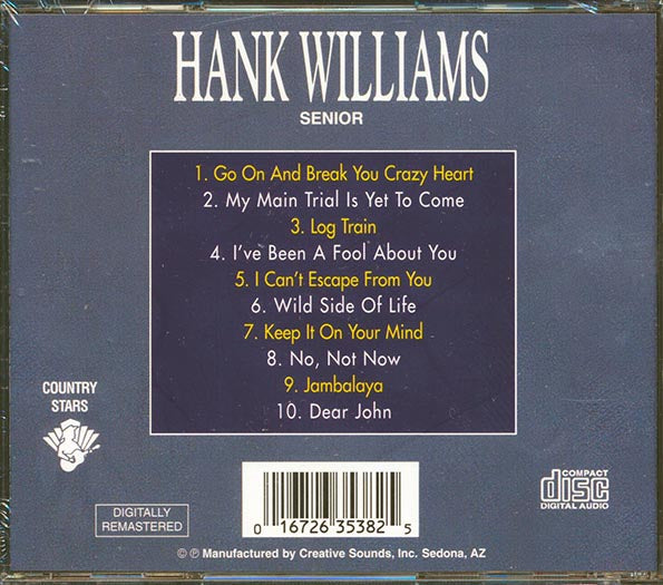 Hank Williams - Jambalaya (CD)
