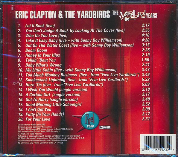 Eric Clapton & The Yardbirds - The Yardbird Years (20 tracks) (CD)