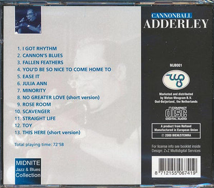 Cannonball Adderley - Bebop Jazz Classics (CD)