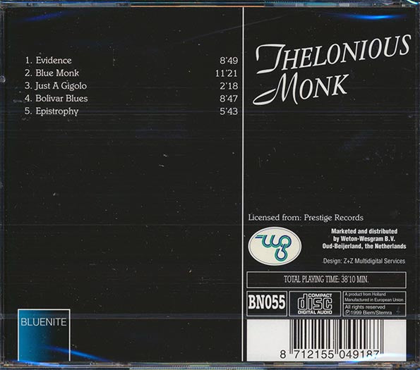 Thelonious Monk - Thelonious Monk (CD)
