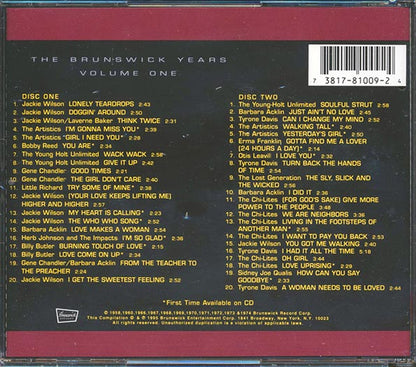 Jackie Wilson, The Chi-Lites, Gene Chandler, Etc. - The Brunswick Years Volume 1 (40 tracks) (CD)