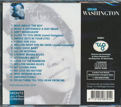 Dinah Washington - Mad About The Boy (CD)