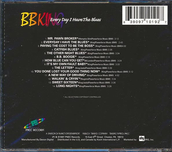 BB King - Every Day I Have The Blues (CD)