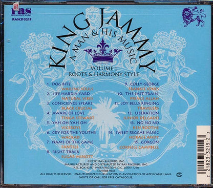 Wailing Souls, The Viceroys, Horace Andy, Etc. - King Jammy A Man & His Music Volume 1 Roots & Harmony Style (CD)