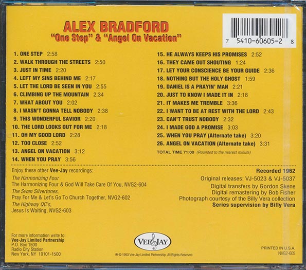 Alex Bradford - One Step & Angel On Vacation (CD)