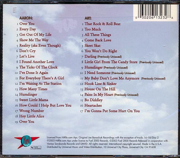Aaron & Art Neville - Brother To Brother (36 tracks) (2xCD) (CD)