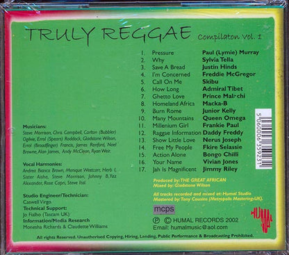 Macka B, Admiral Tibet, Freddie McGregor, Justin Hinds, Queen Imega, Etc. - Truly Reggae Volume 1 (CD)