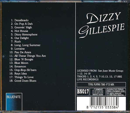 Dizzy Gillespie - Dizzy Atmosphere (CD)