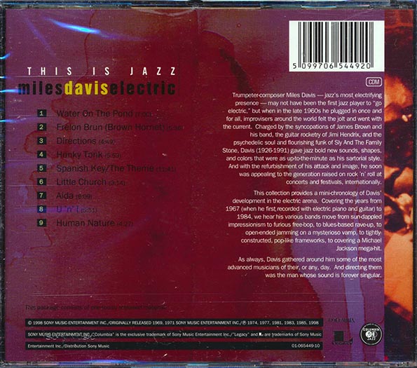 Miles Davis - This Is Jazz: Miles Davis Electric (CD)