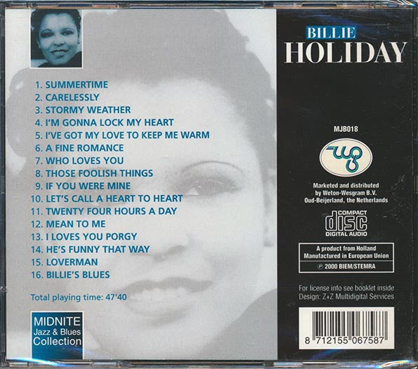 Billie Holiday - Lady Day (CD)