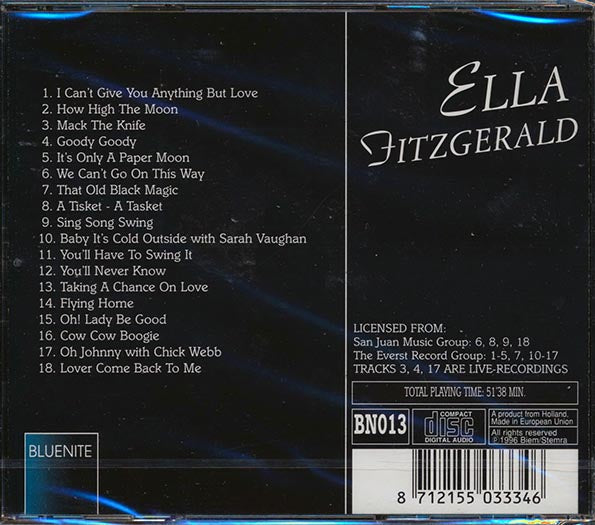 Ella Fitzgerald - The Immortal Voice (CD)