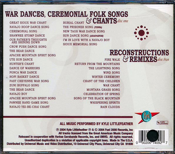Kyle Littlefeather - The Unconquered Spirit: Chants & Trances Of The Native American Indian (38 tracks) (2xCD) (CD)