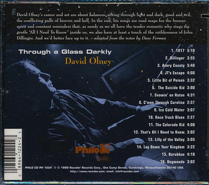 David Olney - Through A Glass Darkly (CD)