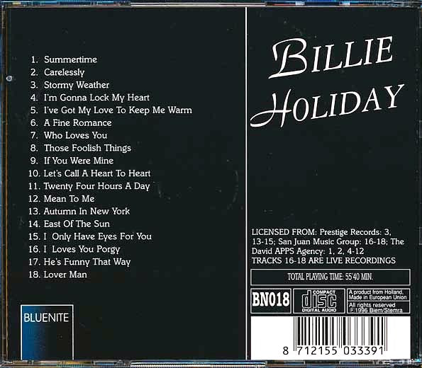 Billie Holiday - Lady Day (CD)