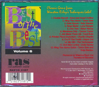 Tenor Saw, Sister Nancy, Super Cat, Yami Bolo, Buju Banton, Etc. - Best Of The Best Volume 6: Classic Gems From Winston Riley's Techniques Label (CD)