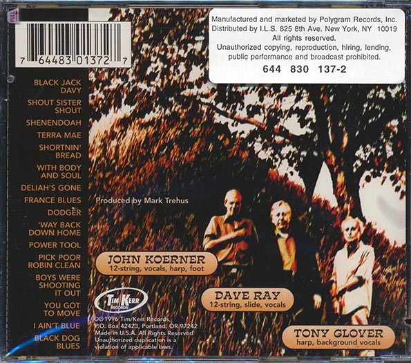 Koerner Ray & Glover - One Foot In The Groove (CD)