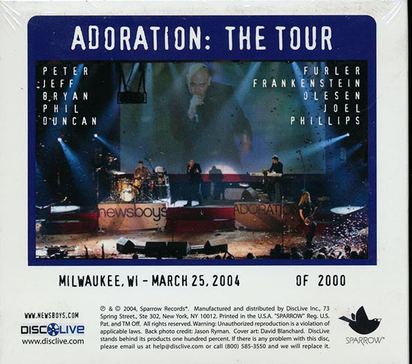 Newsboys - Adoration: The Tour, Live In Milwaukee, Wisconsin, 03.25.04 (numbered ltd.ed.) (CD)