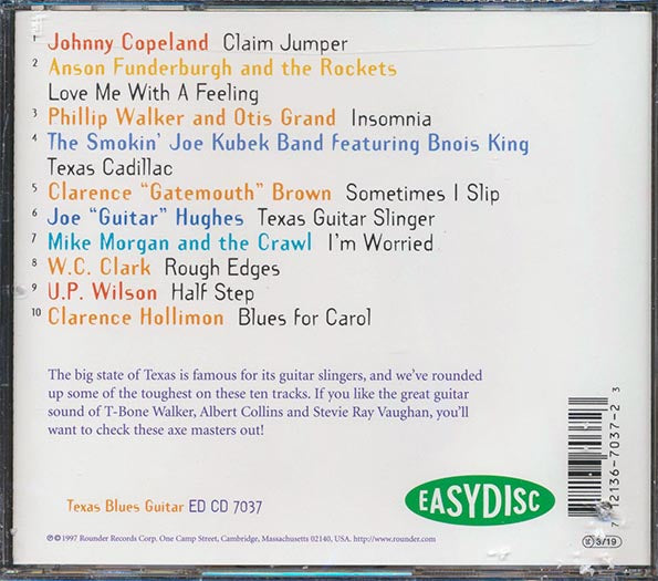 Clarence Gatemouth Brown, Johnny Copeland, Joe Guitar Hughes, Etc. - Texas Blues Guitar (CD)