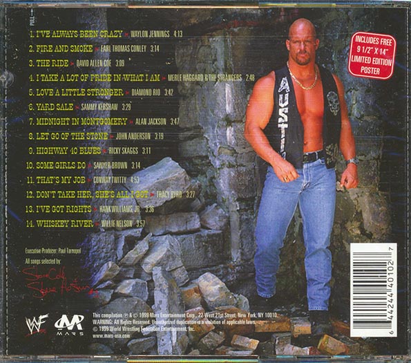 Waylon Jennings, David Allen Coe, Conway Twitty, Willie Nelson, Etc. - Steve Austin's Stone Cold Country (ltd. ed.) (CD)