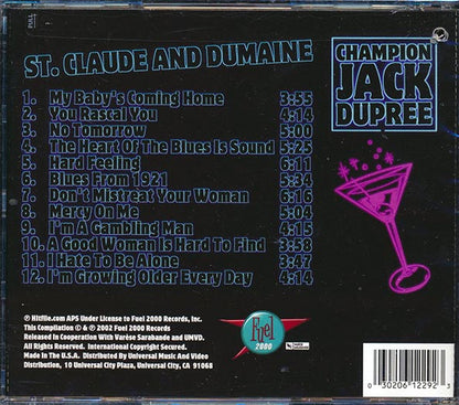 Champion Jack Dupree - St. Claude And Dumaine (marked/ltd stock) (CD)