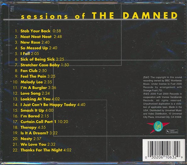 The Damned - Sessions Of The Damned (CD)